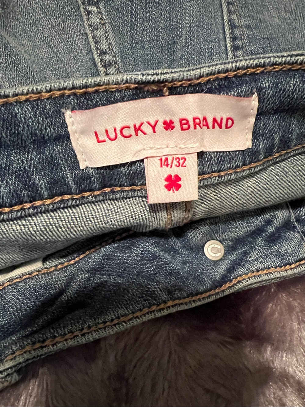 Women’s Lucky Brand Sienna Slim Boyfriend with Cuffed Hem, size 14/32 - Picture 5 of 5